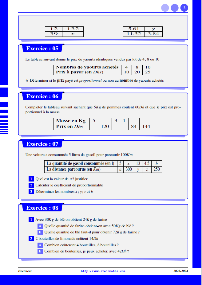 Série N° 20 – 1AC – - Steinmaths